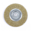 D250-350 Resistant Crimped Ironl Wire Higher Density Polishing Stationary Wheel brush